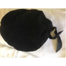 Vintage Fred Bare Black Suede Beret Hat rare  eb-93624829